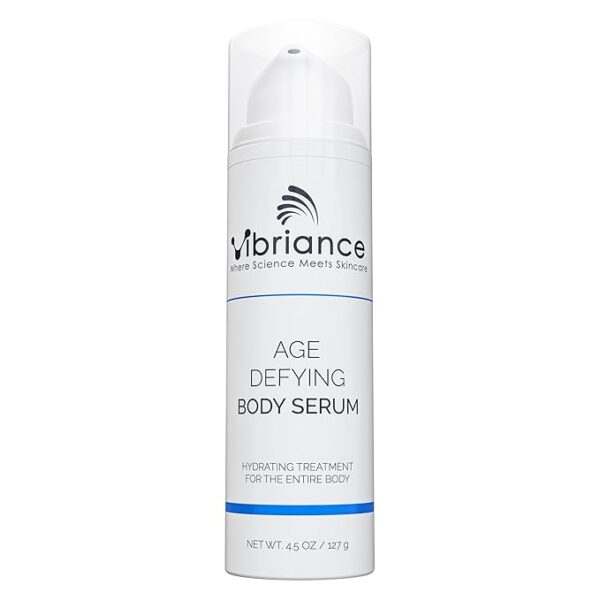 Vibriance Age Defying Body Serum, 4.5 Fl Oz - Anti Aging & Ultra Hydrating Serum - Infused with Hyaluronic Acid - Fast-Absorbing Skin Serum - Crepe Corrector for Wrinkles & Dryness