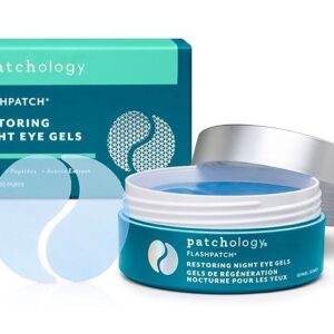 Patchology Restoring Eye Gel Patches with Retinol & Collagen - Eye Masks for Dark Circles, Puffy Eyes & Wrinkles - Anti-Aging Overnight Eye Pads Set - Brighten Skin Care for Eye Bags (30 Pairs)